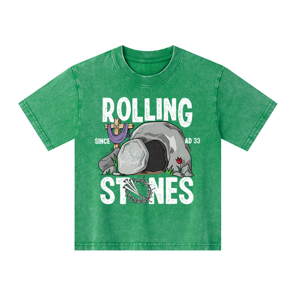 The Stone Was Rolled Away Washed Kid T-Shirt