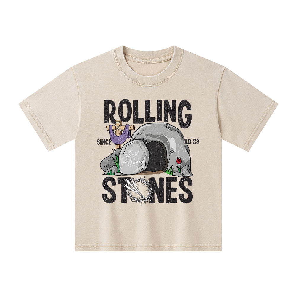 The Stone Was Rolled Away Washed Kid T-Shirt