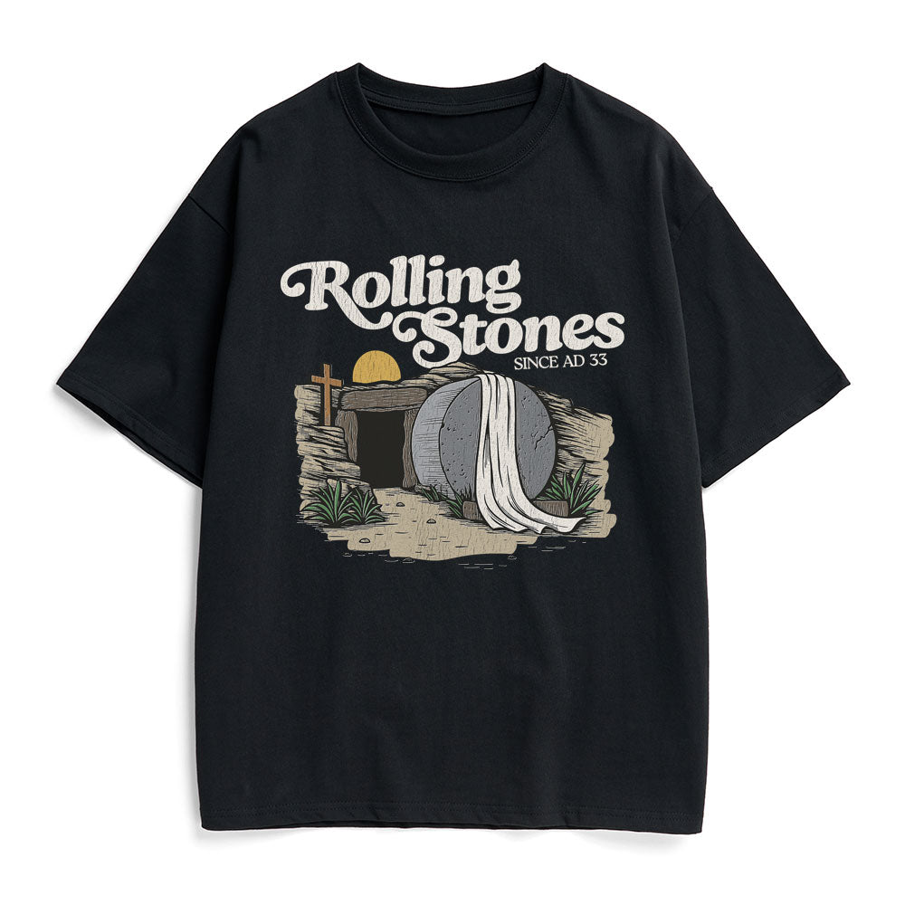 The Stone Was Rolled Away Christian Heavy Cotton T-Shirt