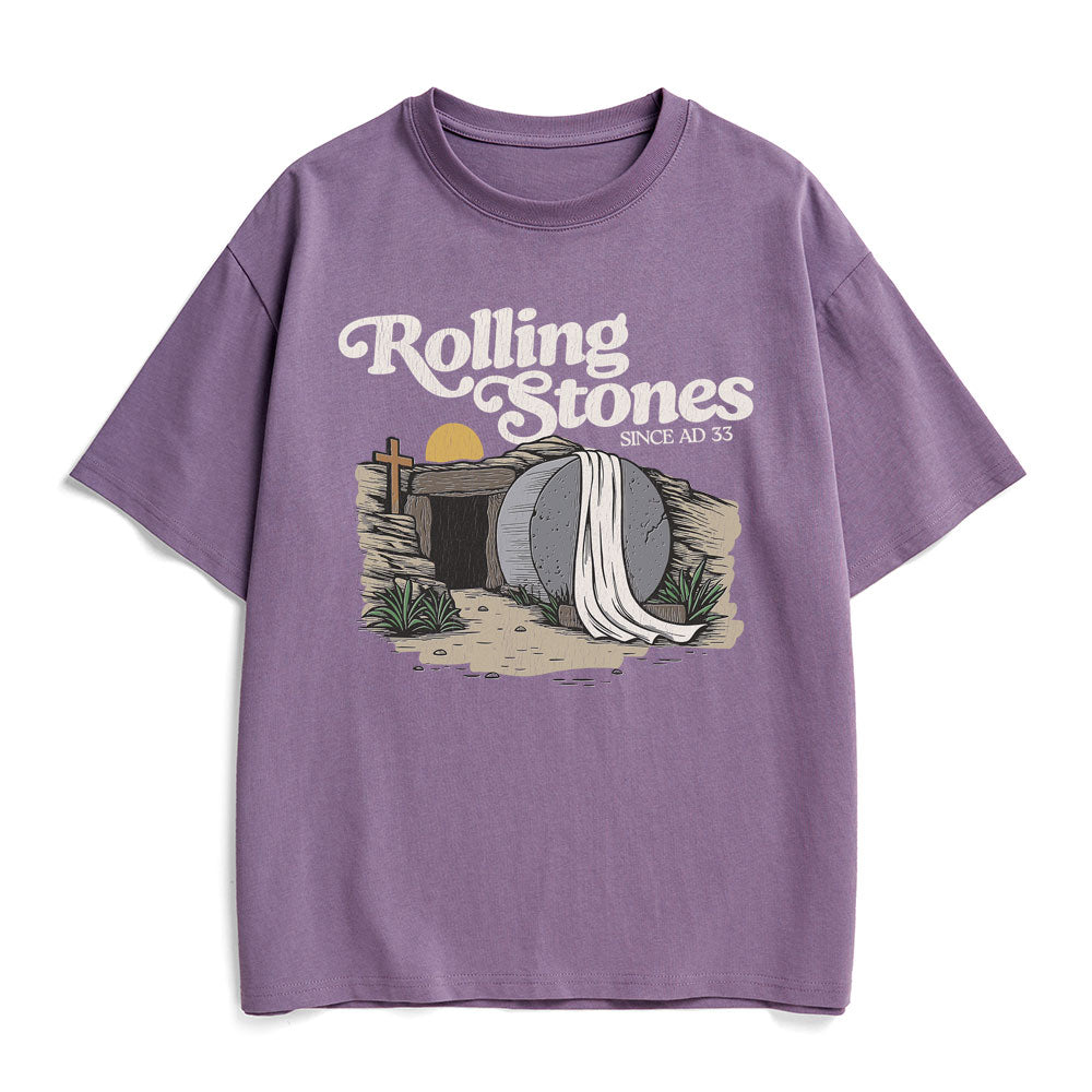 The Stone Was Rolled Away Christian Heavy Cotton T-Shirt