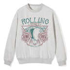 The Stone Was Rolled Away Retro Christian Fleece Sweatshirt