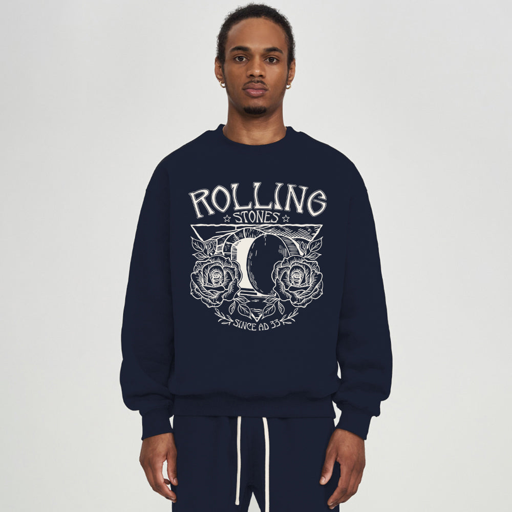 The Stone Was Rolled Away Retro Christian Fleece Sweatshirt