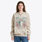 The Stone Was Rolled Away Retro Christian Fleece Sweatshirt
