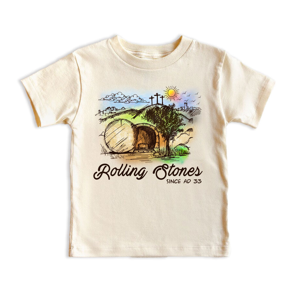 The Stone Was Rolled Away Retro Christian Kid T-Shirt