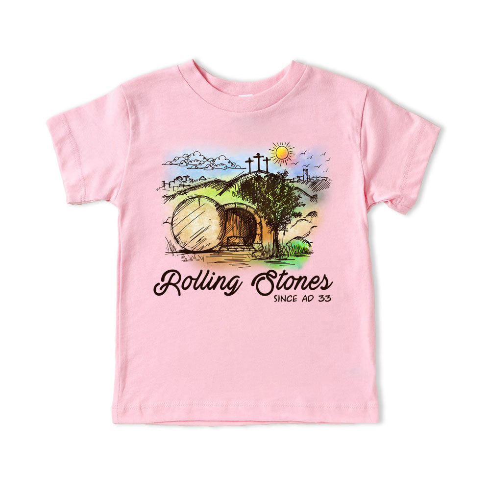 The Stone Was Rolled Away Retro Christian Kid T-Shirt