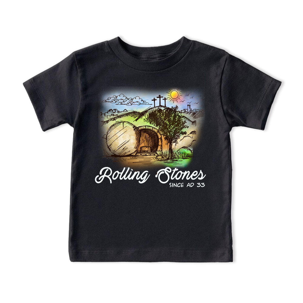 The Stone Was Rolled Away Retro Christian Kid T-Shirt