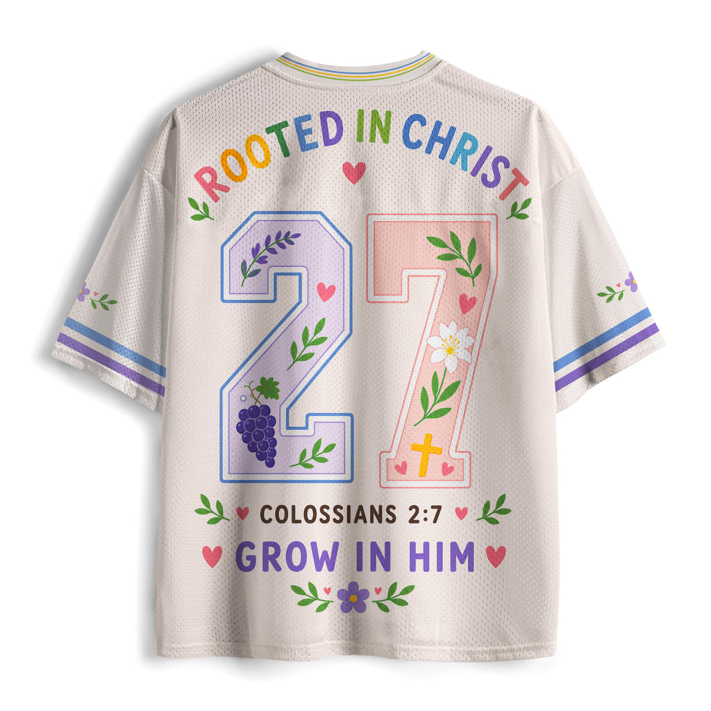 Rooted In Christ Christian Kid Mesh Jersey & Shorts