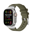 AP New Connector Silicone Band For Apple Watch