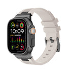 AP New Connector Silicone Band For Apple Watch