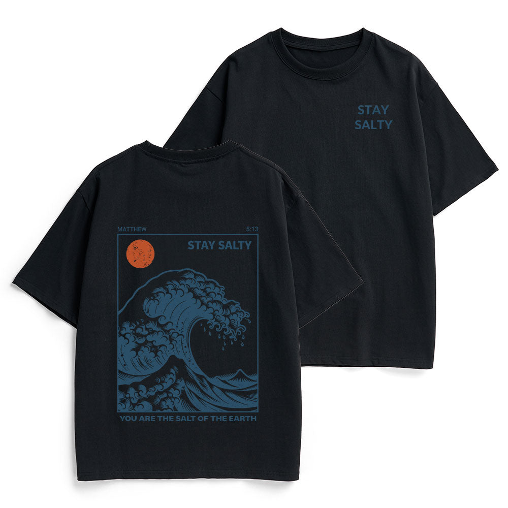 STAY SALTY Christian Heavy Cotton T-Shirt