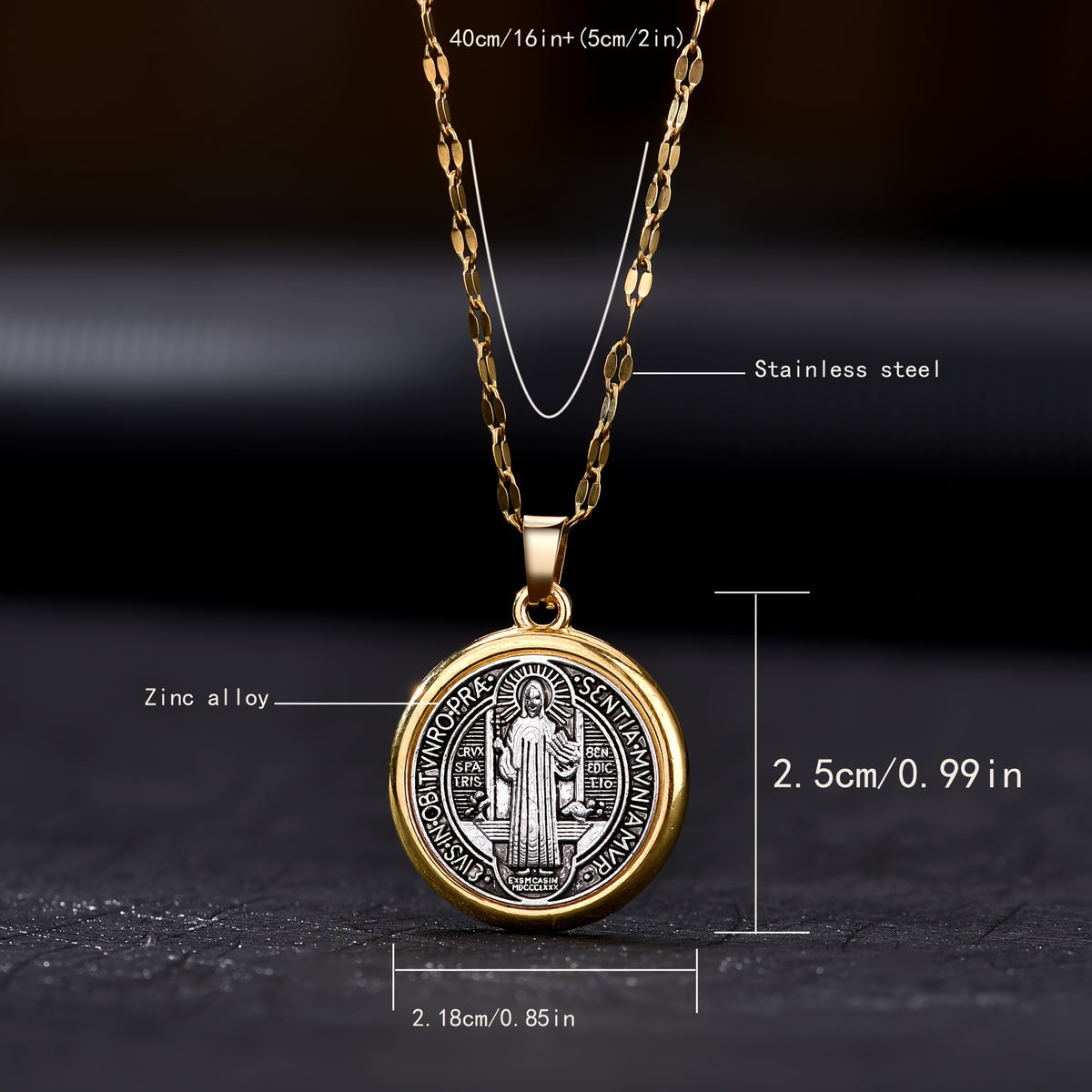 Saint Benedict Medal Necklace