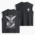 Saint Michael The Archangel Defend Us In Battle Christian Women's Washed Tank Top