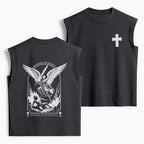 Saint Michael The Archangel Defend Us In Battle Christian Women's Washed Tank Top