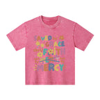 Saved By Grace Christian Kid Washed T-Shirt
