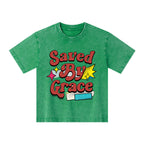 Saved By Grace Kid Washed T-Shirt