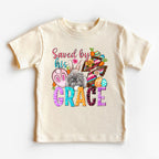 Saved by His Grace Easter Kids T-Shirt