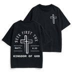 Seek First The Kingdom Of God Christian Heavy Cotton T-Shirt