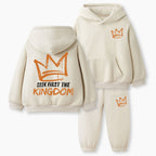 Seek First The Kingdom Christian Kid Fleece Hoodie Set