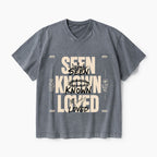 Seen Known Loved Christian Washed V-Neck T-Shirt