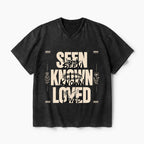 Seen Known Loved Christian Washed V-Neck T-Shirt