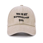 He Is My Ephesians Christian Couple Washed Hat