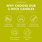 Shoreline Woods 3-Wick Candle