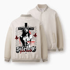 Silence Of Our Heart Christian Color Block Baseball Jacket