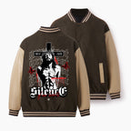 Silence Of Our Heart Christian Color Block Baseball Jacket