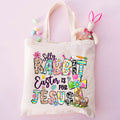 Silly Rabbit Easter Is For Jesus Christian Tote Bag