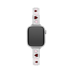 Heart Glow Enamel Copper Bracelet Watch Band for Apple Watch