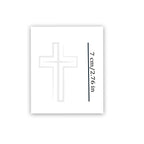 Simple Cross 12pcs Christian Temporary Tattoos