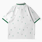 Simple Cross Christian Buttoned Polo Jersey