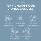 Soft Linen Breeze  3-Wick Candle