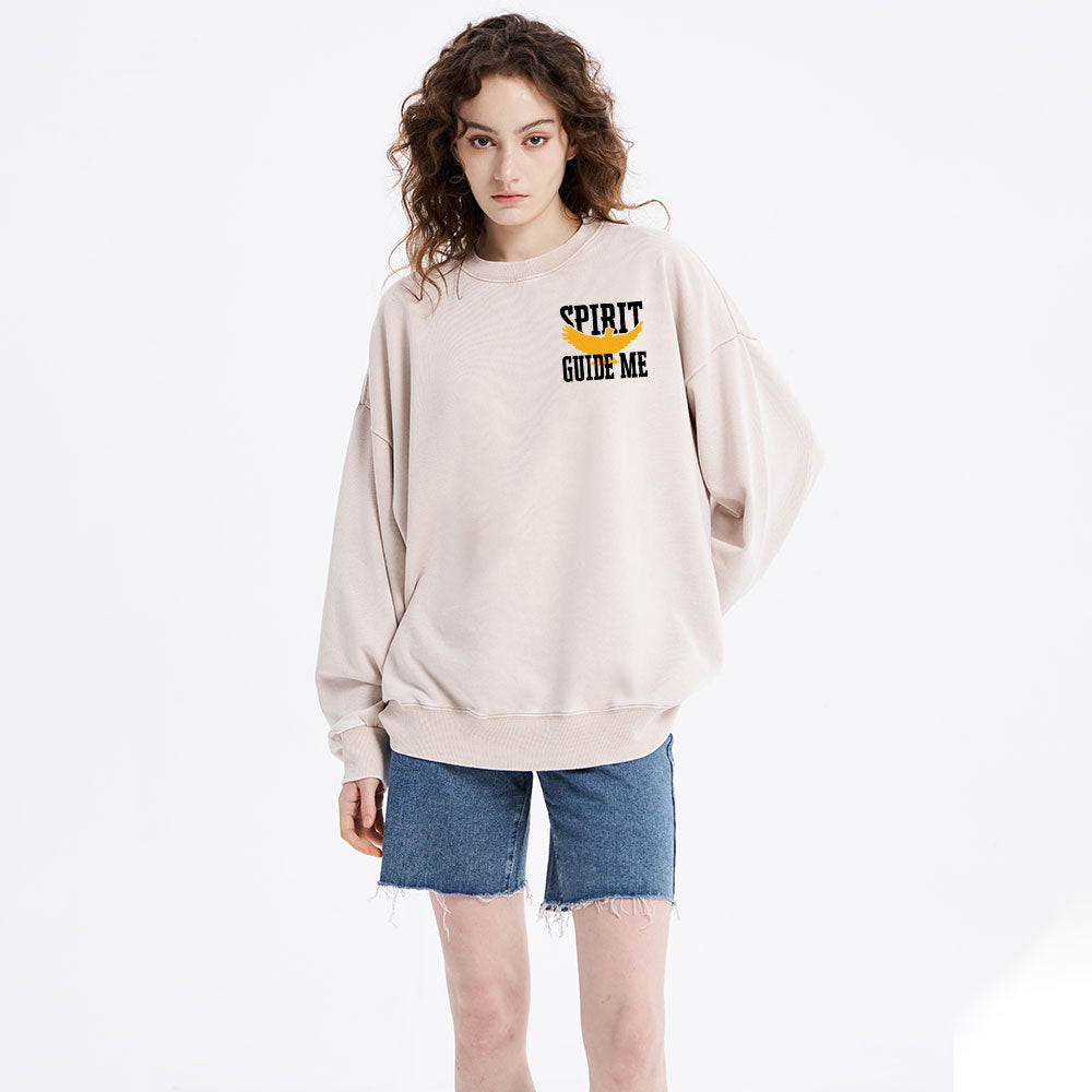 Spirit Guide Me Christian Washed Sweatshirt