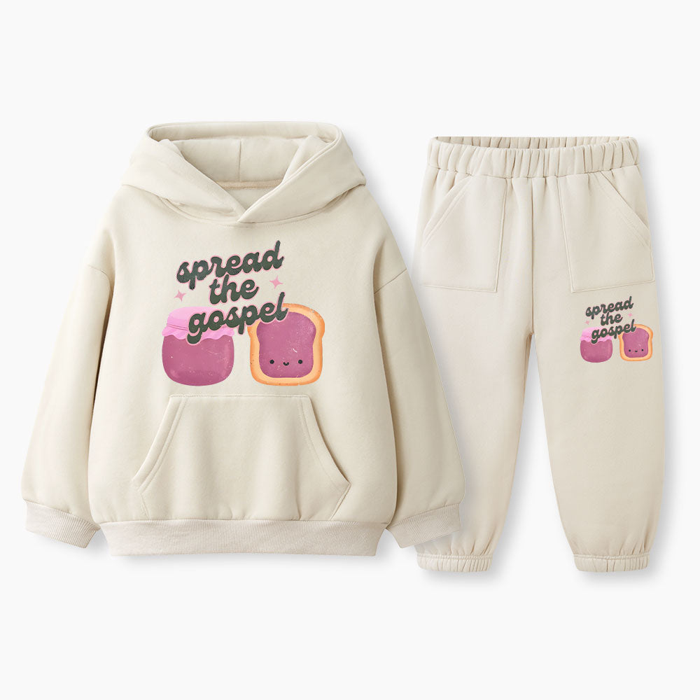 Spread The Gospel Christian Kid Fleece Hoodie Set