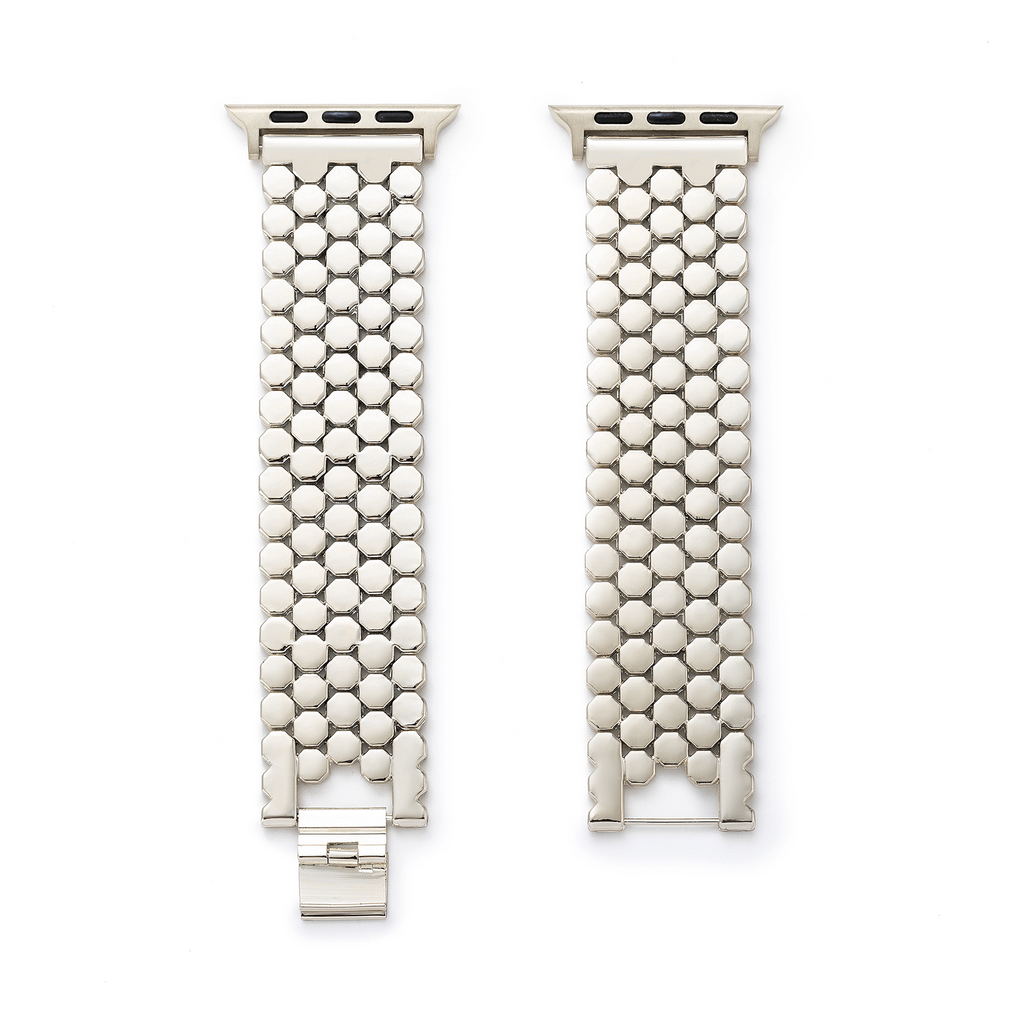 Unisex Honeycomb Metal Watch Band
