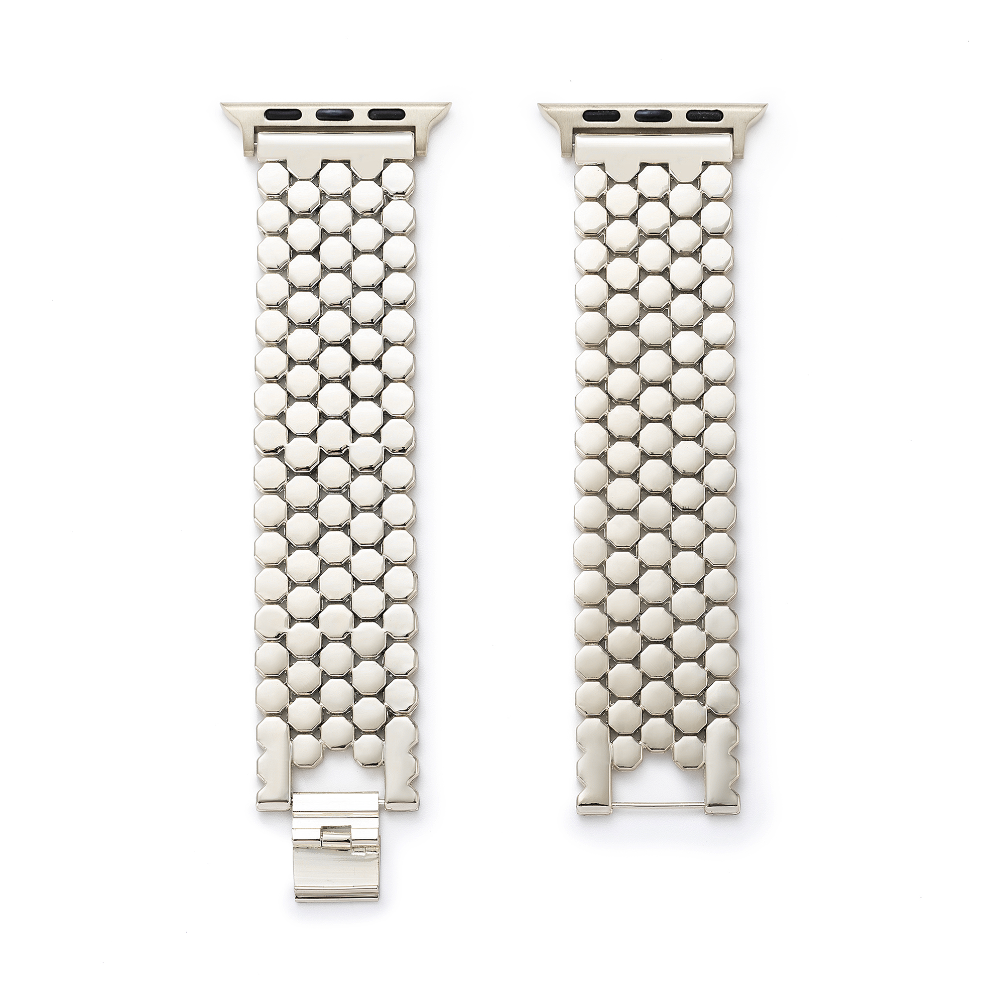 Unisex Honeycomb Metal Watch Band