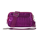 Statshy ¨C Woven Leather Crossbody Wallet