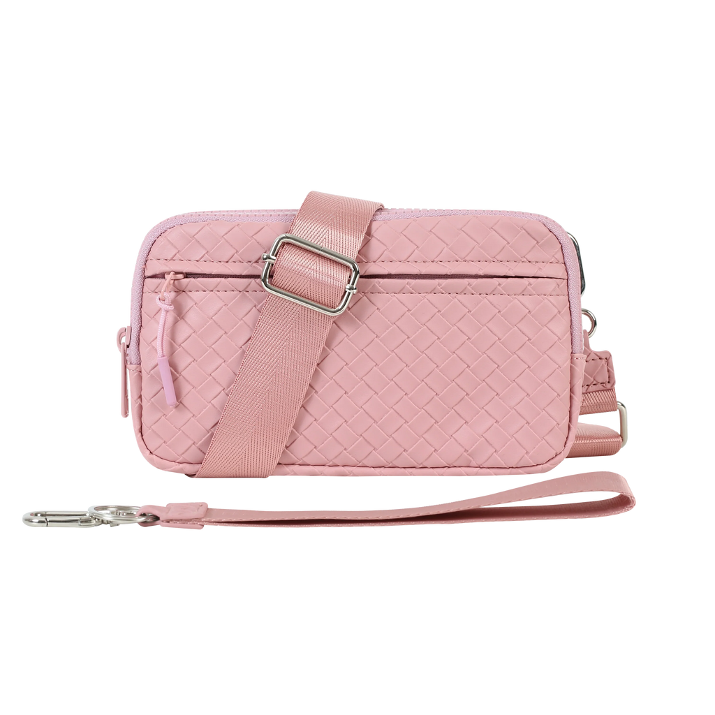 Statshy ¨C Woven Leather Crossbody Wallet