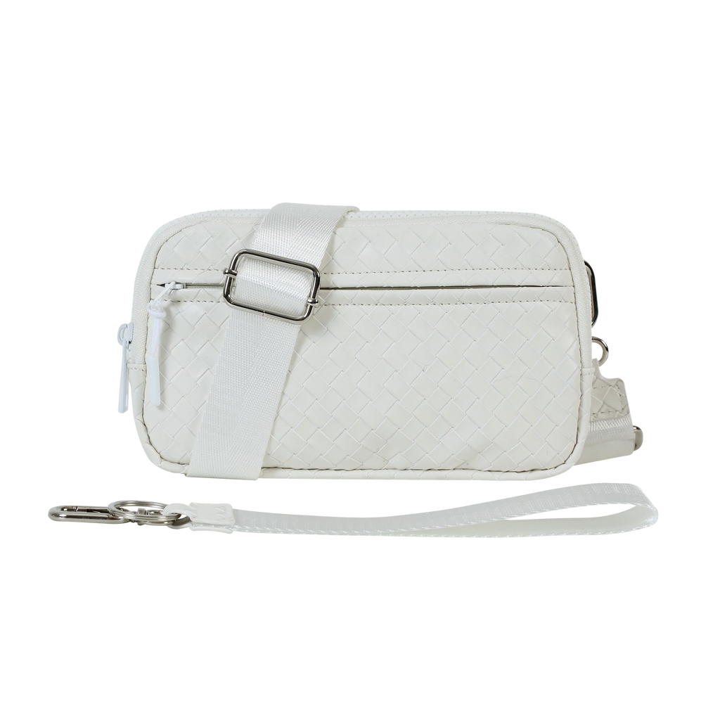 Statshy ¨C Woven Leather Crossbody Wallet