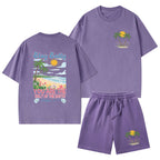 Stay Salty Christian Washed T-Shirt & Shorts
