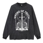 Sword Of Truth Washed Long Sleeve T-Shirt