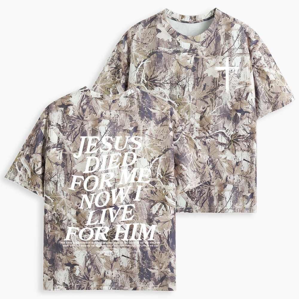 Jesus Died For Me Christian Camo T-Shirt