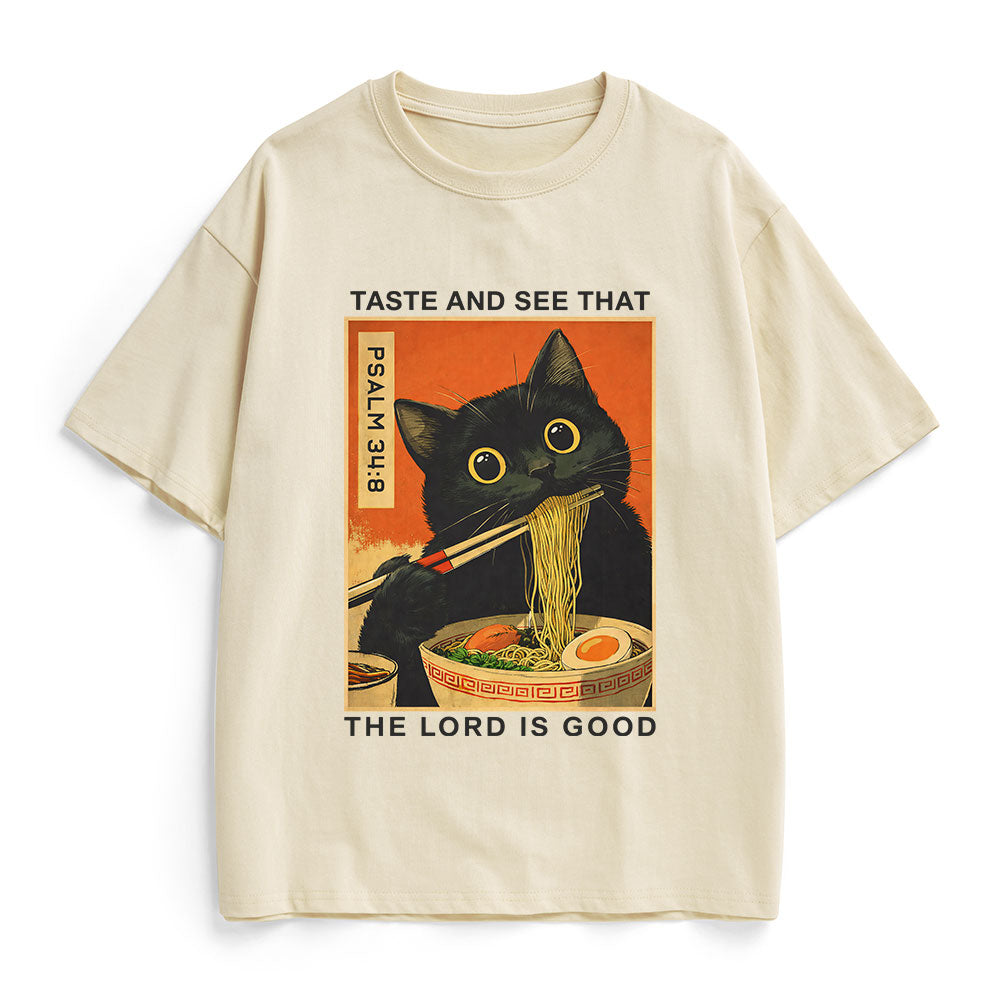 Taste And See That The Lord Is Good Christian Heavy Cotton T-Shirt