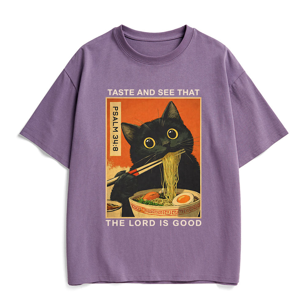 Taste And See That The Lord Is Good Christian Heavy Cotton T-Shirt