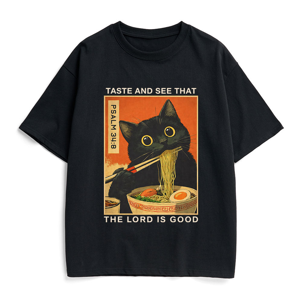 Taste And See That The Lord Is Good Christian Heavy Cotton T-Shirt