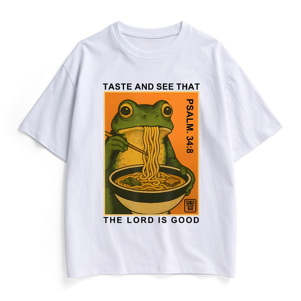 Taste And See That The Lord Is Good Christian Heavy Cotton T-Shirt