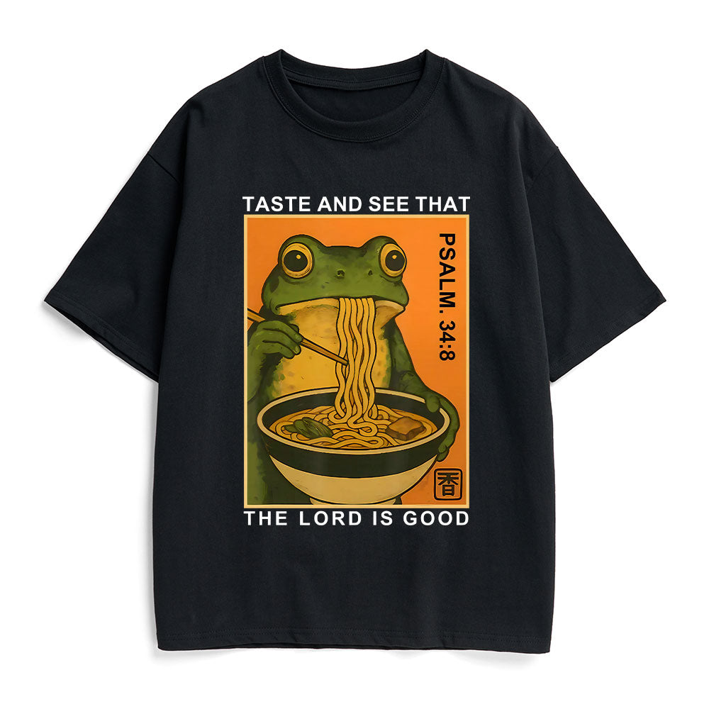 Taste And See That The Lord Is Good Christian Heavy Cotton T-Shirt