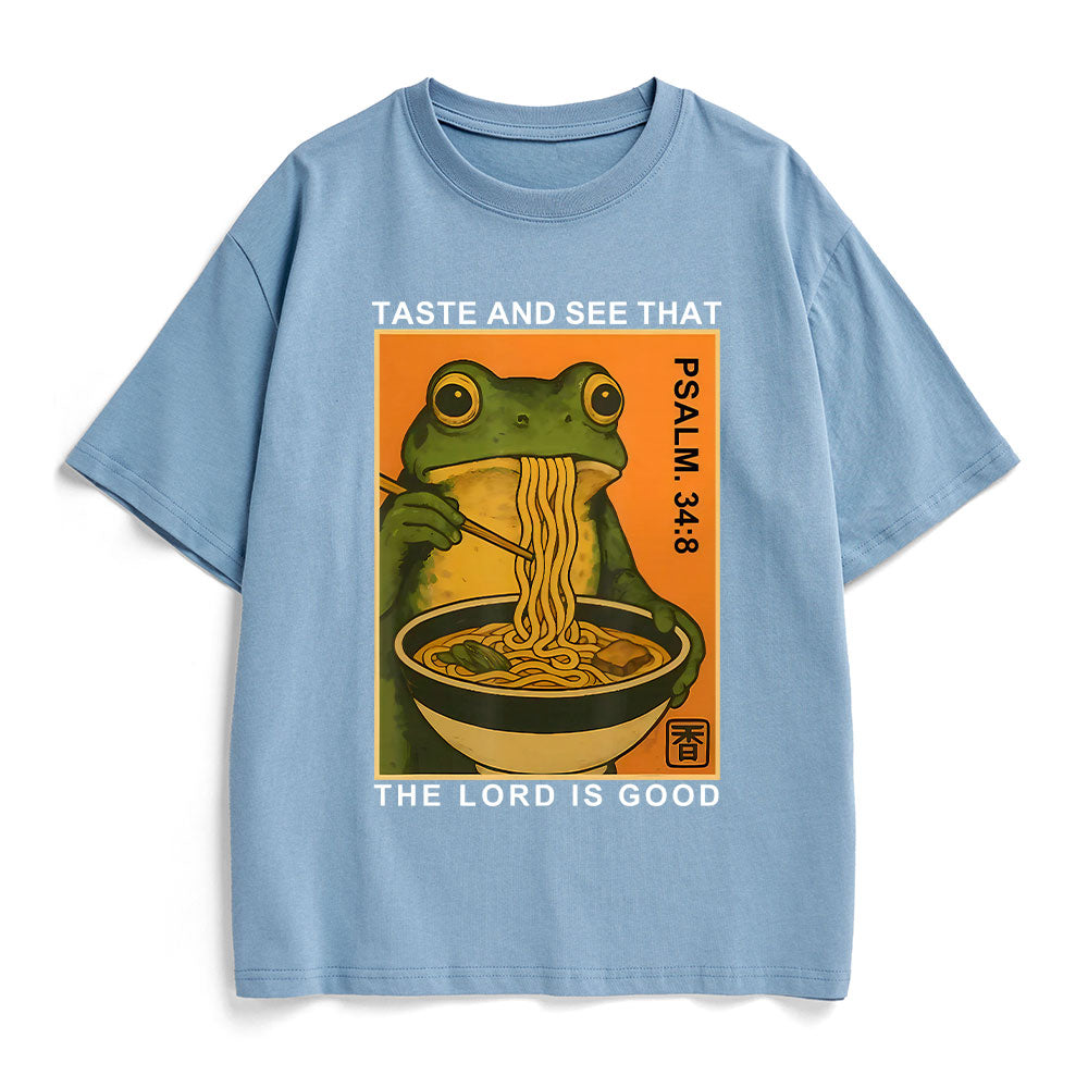 Taste And See That The Lord Is Good Christian Heavy Cotton T-Shirt