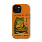 Taste And See That The Lord Is Good Orange Christian Phone Case